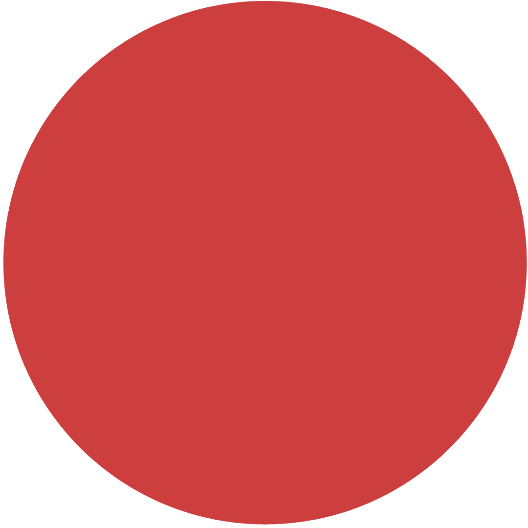 Transparent Red Circle on Isolated Background