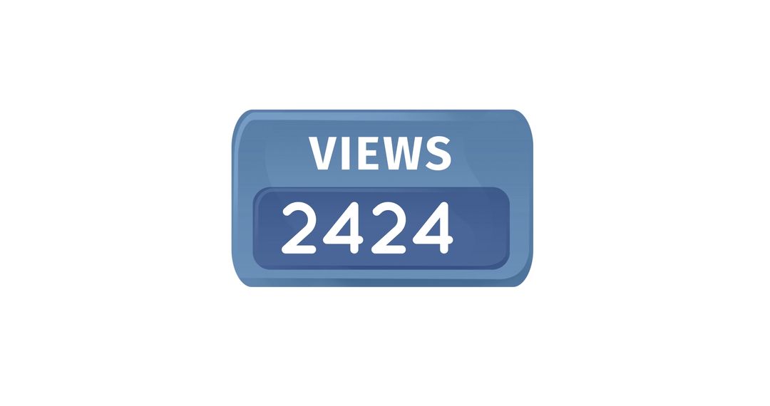 Social Media Views Counter Icon