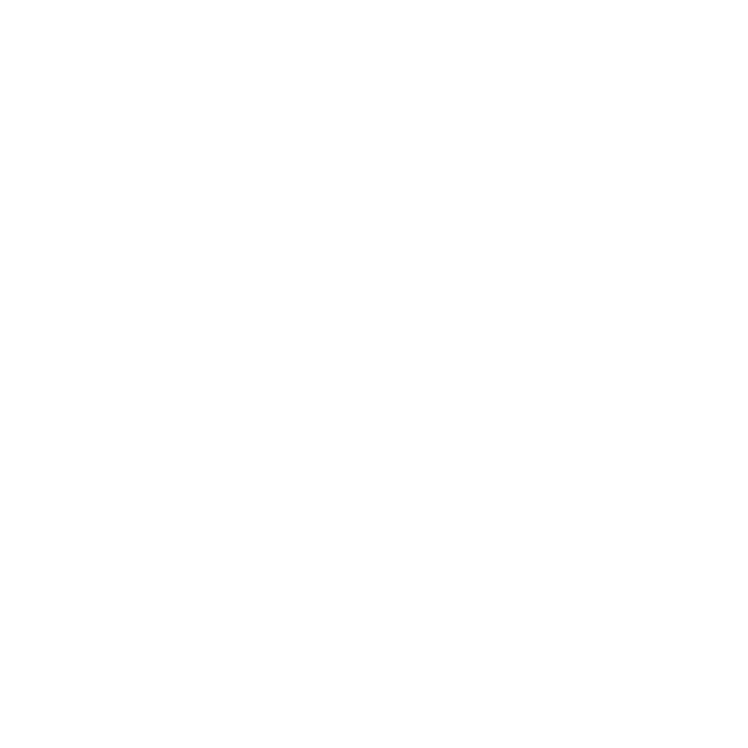 White Circles Pattern on Transparent Background Isolated Design