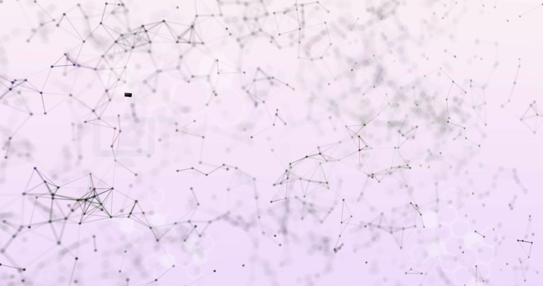 Abstract Network of Interconnected Nodes on Light Background