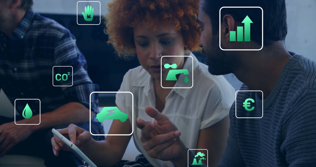 Colleagues Discussing Digital Investments in Environmental Solutions