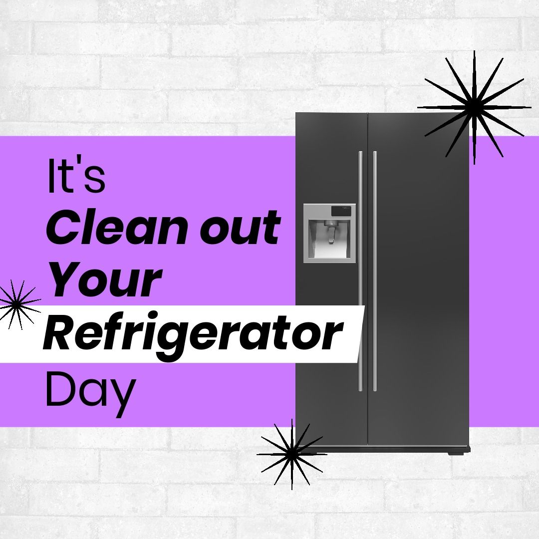 Clean Out Your Refrigerator Day Modern Fridge Reminder - Download Free Stock Templates Pikwizard.com