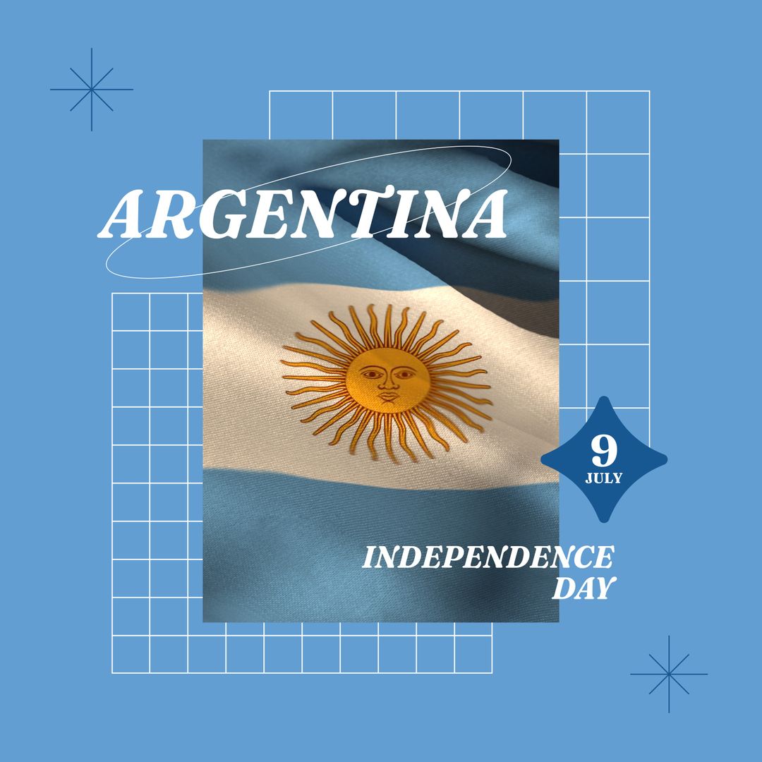 Argentina Independence Day Celebration Graphic Design - Download Free Stock Templates Pikwizard.com