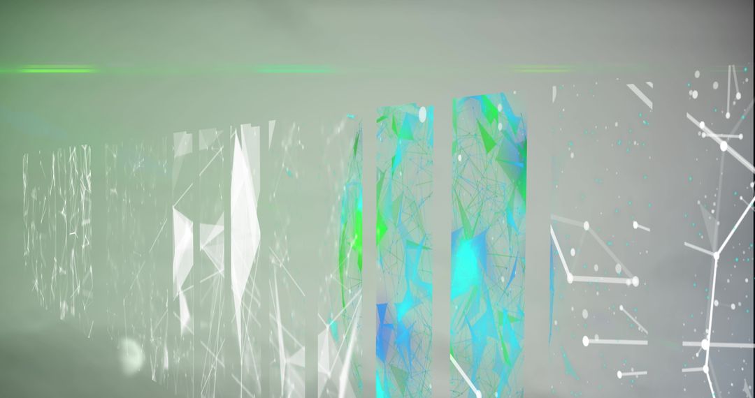 Futuristic Digital Abstract Patterns on Dark Background