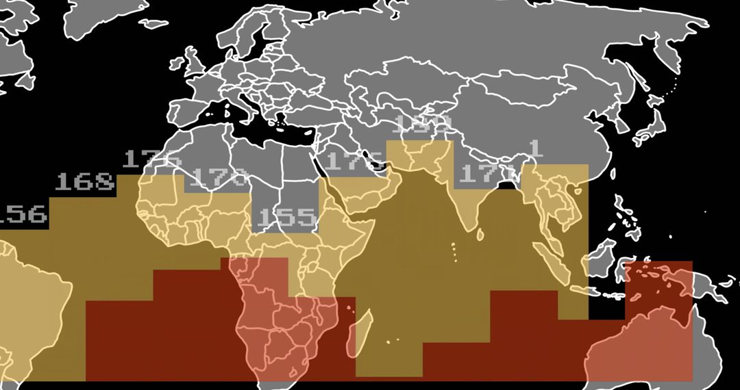 world map with layered data visualization - Free Images, Stock Photos and Pictures on Pikwizard.com