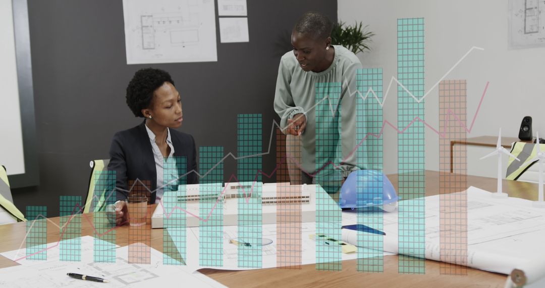 Diverse Architects Analyzing Building Model with Innovative Visual Data