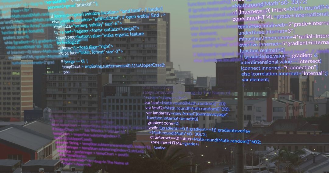 Dynamic Data Processing Overlaying Urban Cityscape