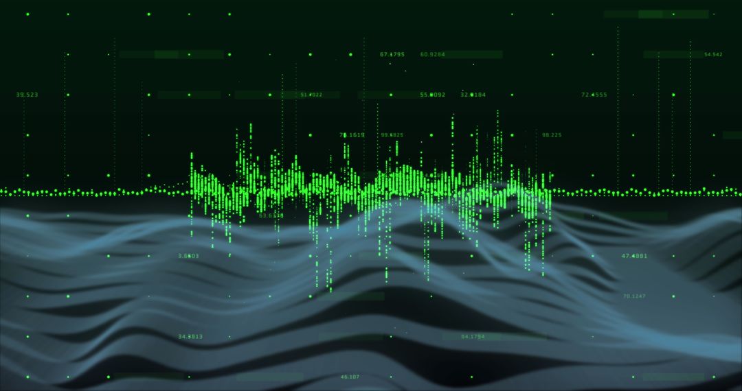 Digital Data Stream and Holographic Analysis Visualization