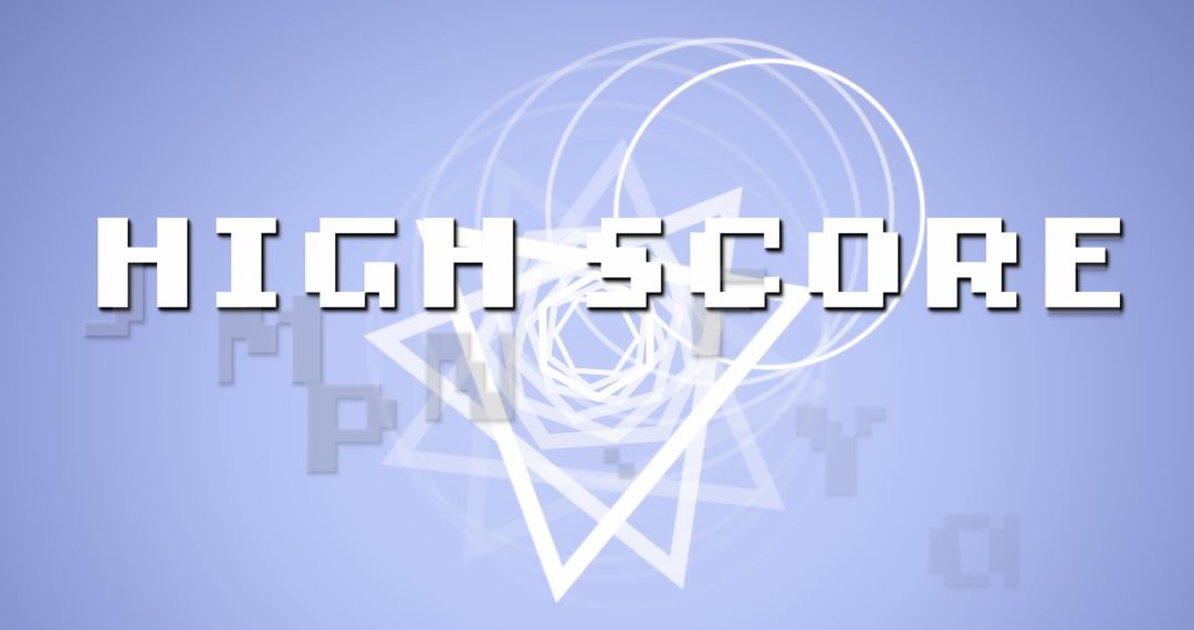 High Score Concept with Geometric Digital Elements