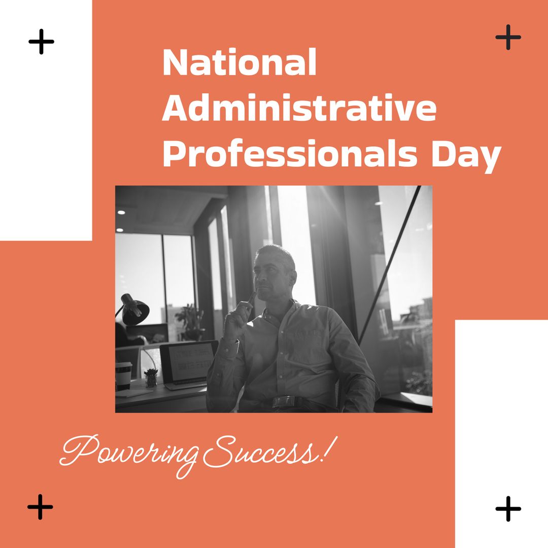 Honoring Administrative Professionals Day with Businessman in Office