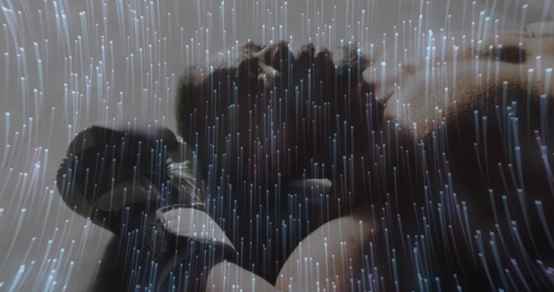 Futuristic Fiber Optic Scanning in Innovative Tech Lab