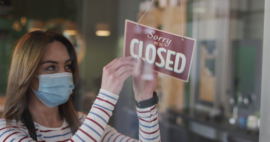 Hairdresser Closing Salon during COVID-19 Pandemic