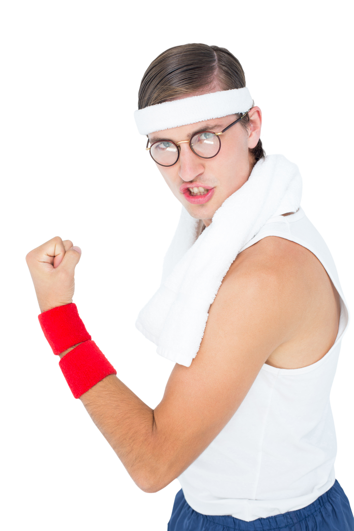 Transparent Image of Confident Geeky Hipster in Sportswear - Download Free Stock Images Pikwizard.com