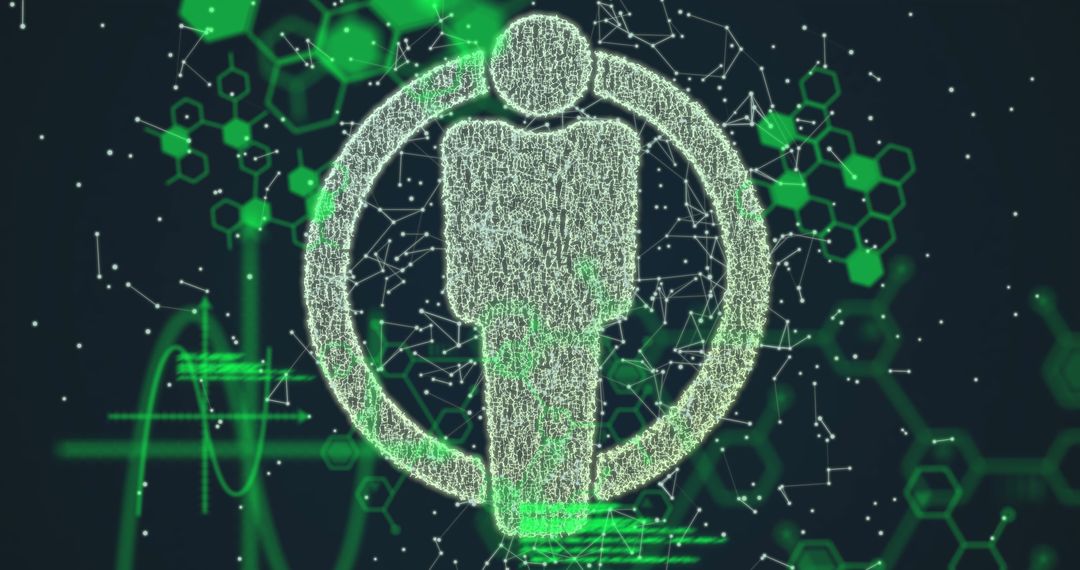 Digital Human Interface Overlaying Scientific Data Interface