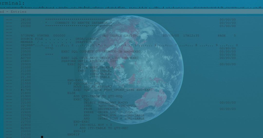 Digital Interface with Globe and Scrolling Text Technology - Free Images, Stock Photos and Pictures on Pikwizard.com