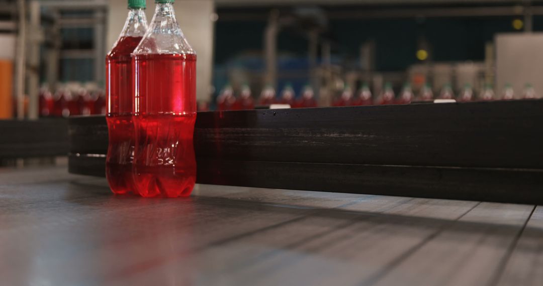 Soft Drink Bottles on Conveyor Belt in Beverage Factory - Free Images, Stock Photos and Pictures on Pikwizard.com