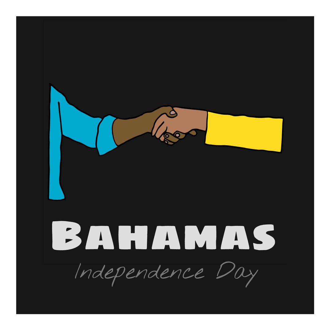Handshake Symbolizing Unity for Bahamas Independence Day