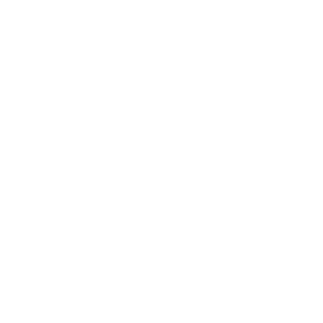 Email Envelopes Pattern on Transparent Background Vector Illustration