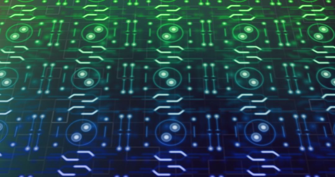 Futuristic Digital Circuit Board Abstract Background