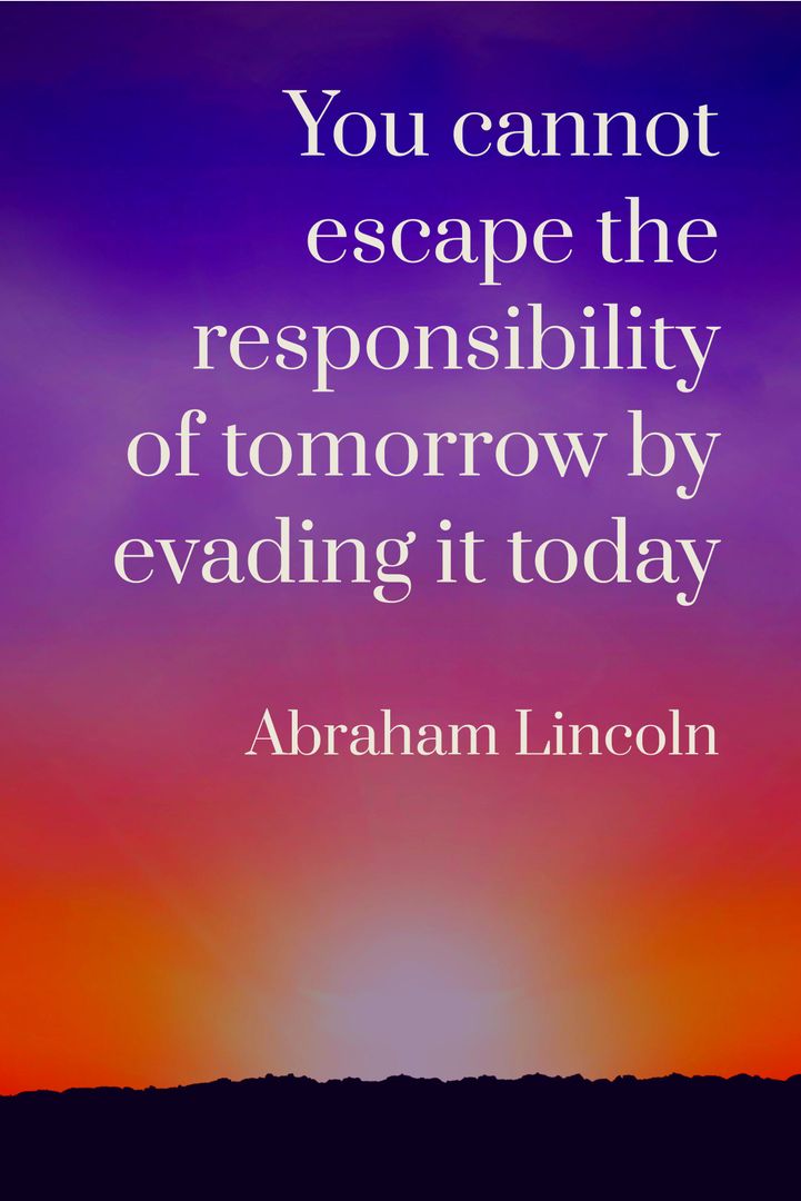 Inspirational Quote by Abraham Lincoln on Vibrant Sunset Backdrop - Download Free Stock Templates Pikwizard.com