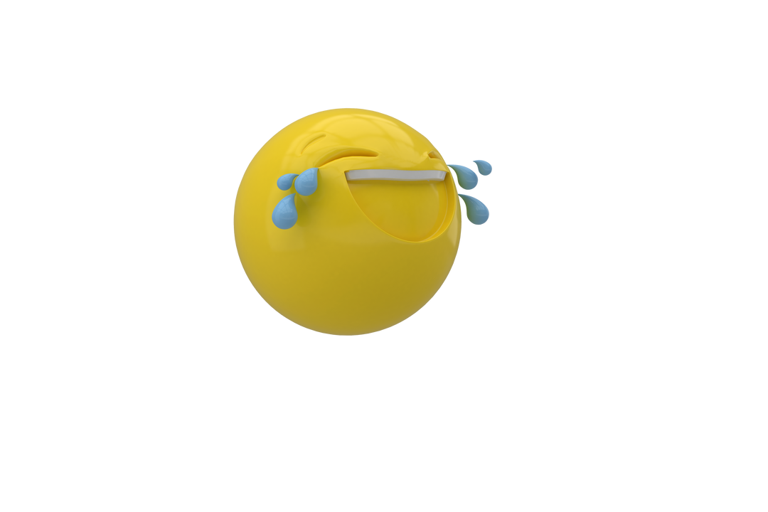 Transparent Three Dimensional Laughing Emoji Icon with Tears - Download Free Stock Images Pikwizard.com