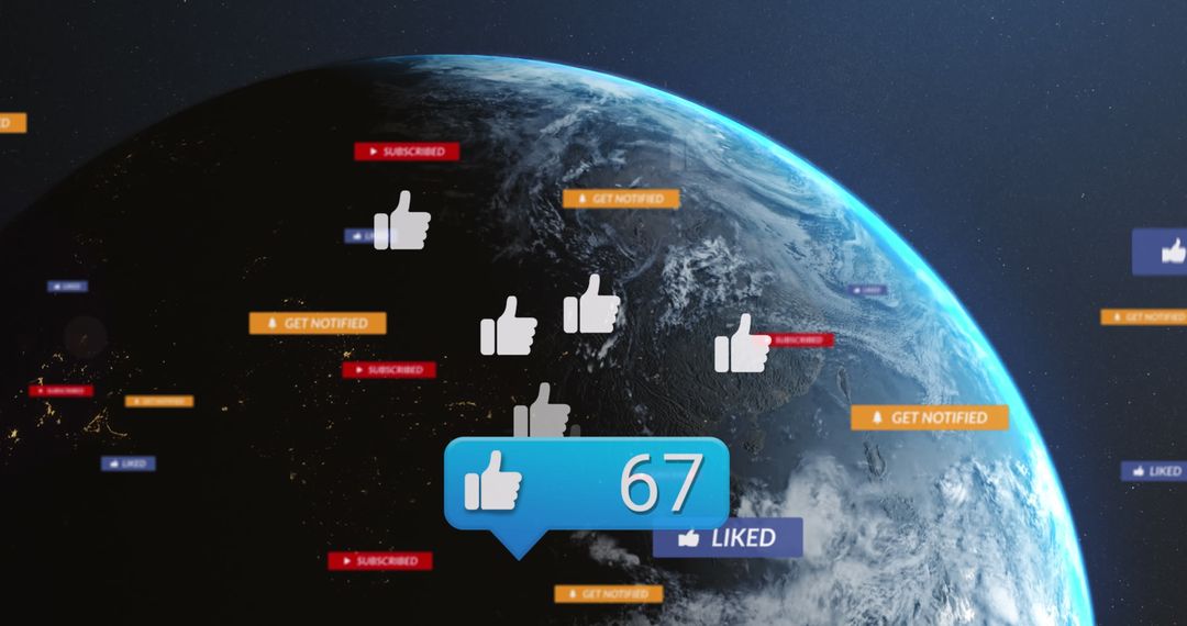 Digital Social Media Interactions Across Global Network