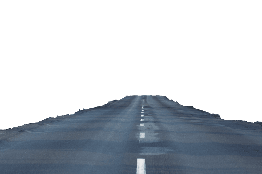 Open Road on Transparent Background Design Elements for Travel Concepts