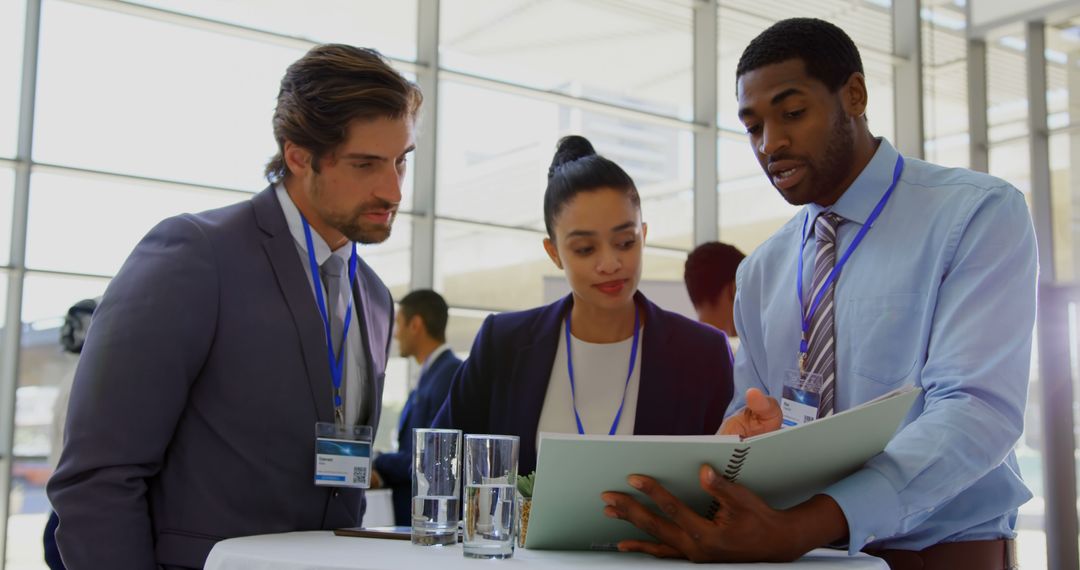 Diverse Business Professionals Engaging in Seminar Discussion