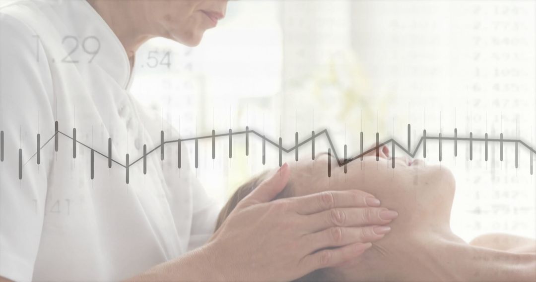 Therapist Massaging Client Face in Spa Room Enhancing Relaxation