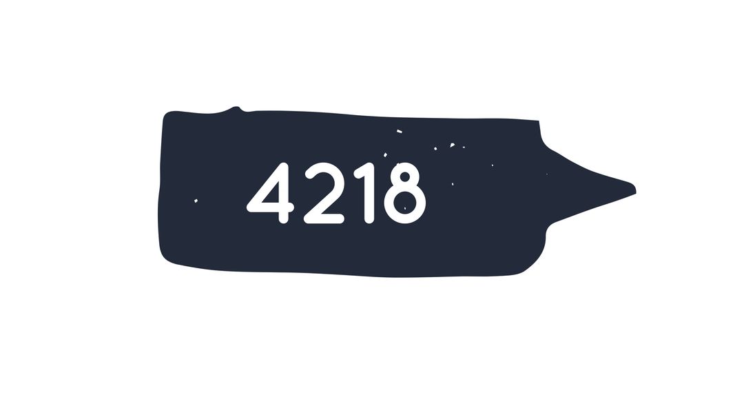 Black Notification Bubble with Increasing Number