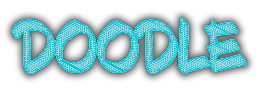 Transparent Scribble Effect Over Blue Doodle Text Banner - Download Free Stock Images Pikwizard.com