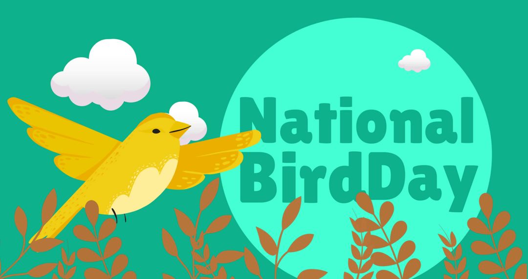 National Bird Day Celebration Banner with Colorful Illustrations - Free Images, Stock Photos and Pictures on Pikwizard.com