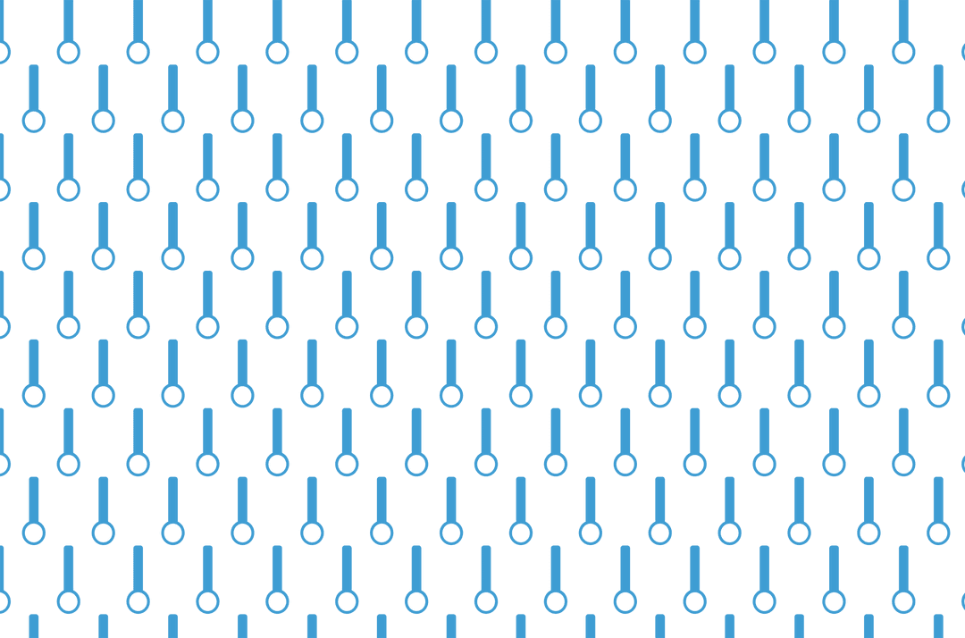 Seamless Blue Magnifying Glass Pattern on Transparent Background