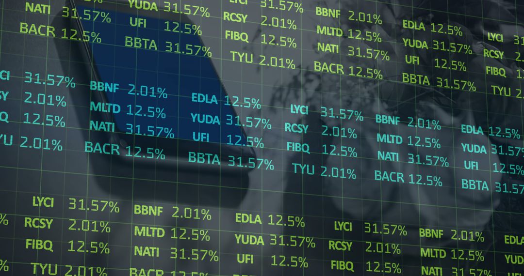 Stock Market Data Processing Over Smartphone Display