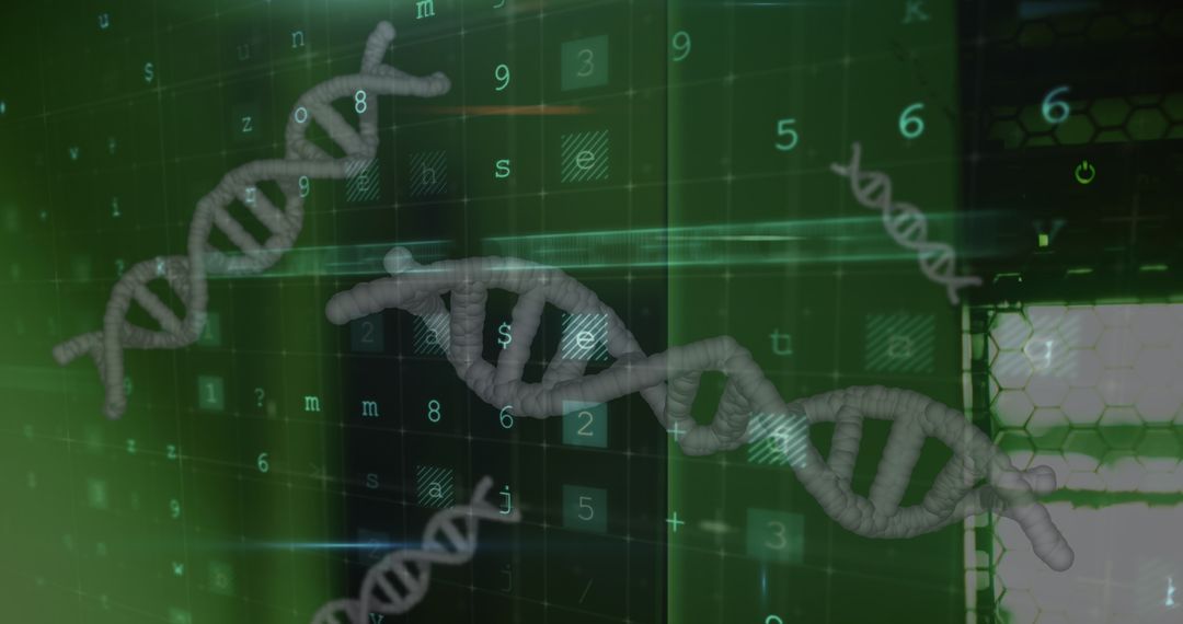 Abstract Digital DNA Concept with Data Integration