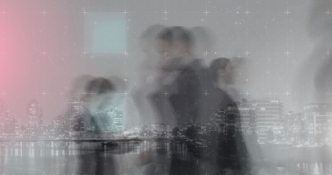 Dynamic Business Movement with Urban Background Blending