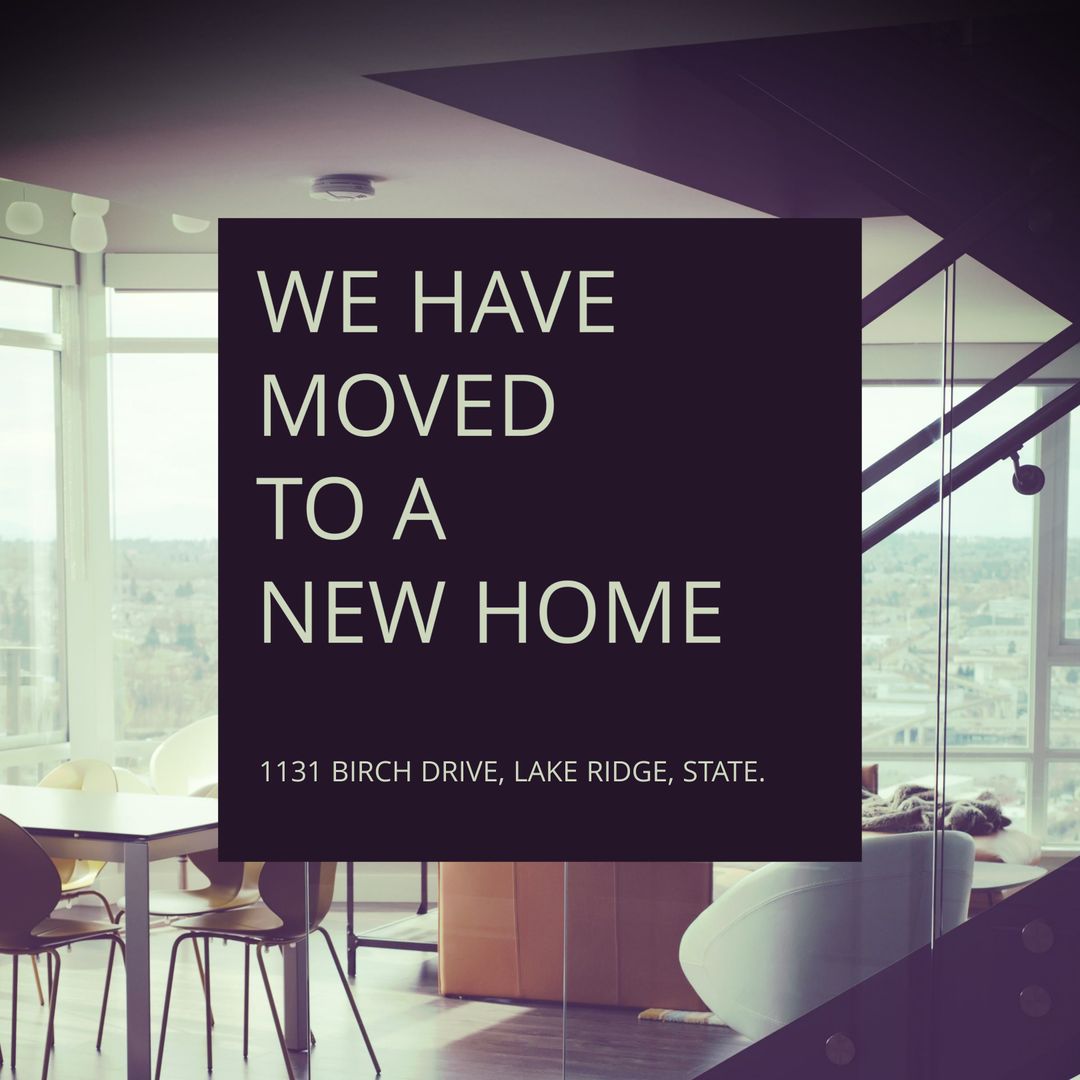 Modern Home with Panoramic Window Celebrating New Beginnings