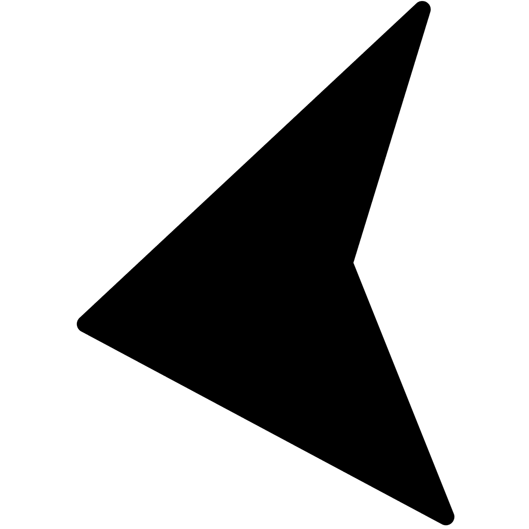 Minimalist Black Arrow Transparent Background Guidance