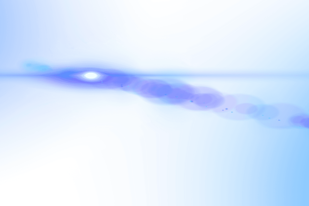 Blue Abstract Light with Transparent Background Creativity Concept