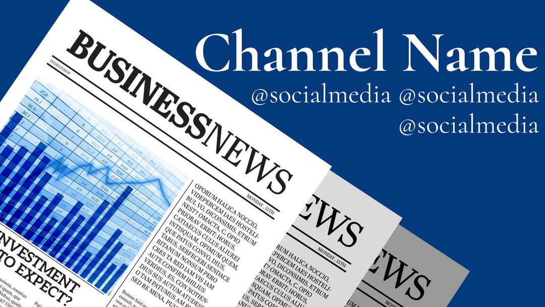 Business News Template with Social Media Integration Design