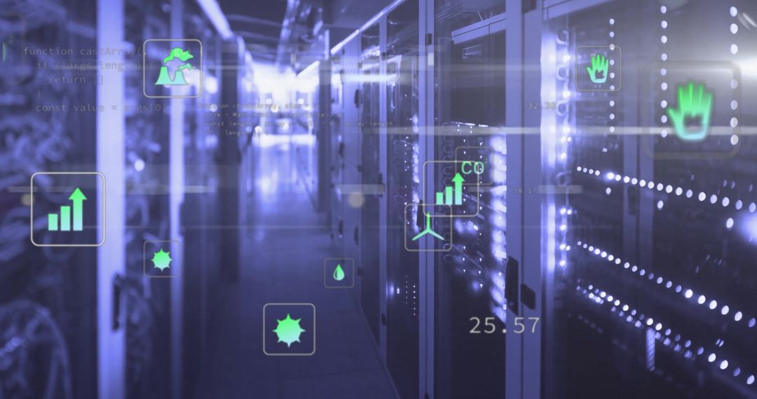 Sustainable Digital Data Processing with Eco-Friendly Icons