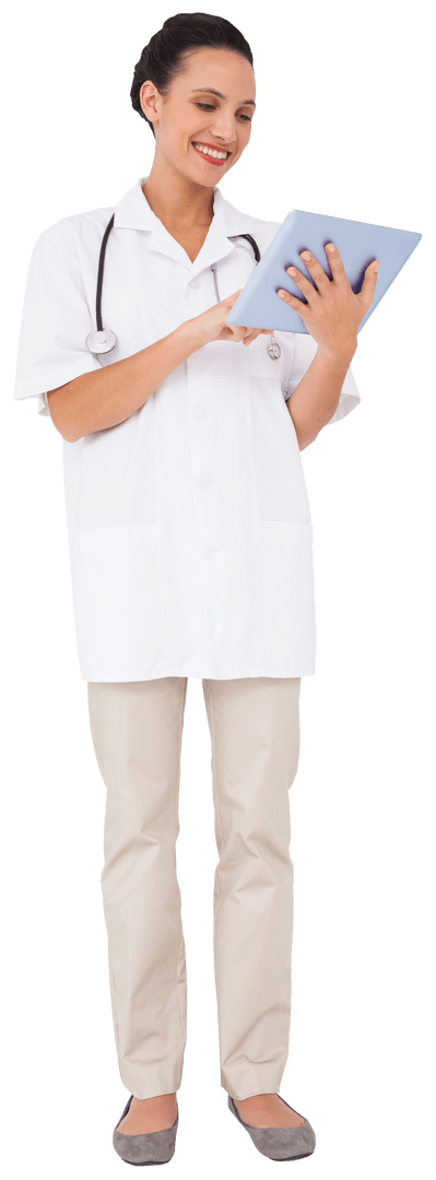 Transparent Nurse Using Tablet for Efficient Patient Care