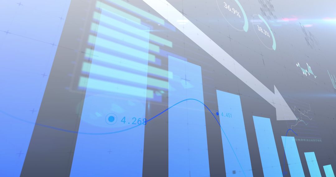 Downward Financial Trend with Data Analysis Elements