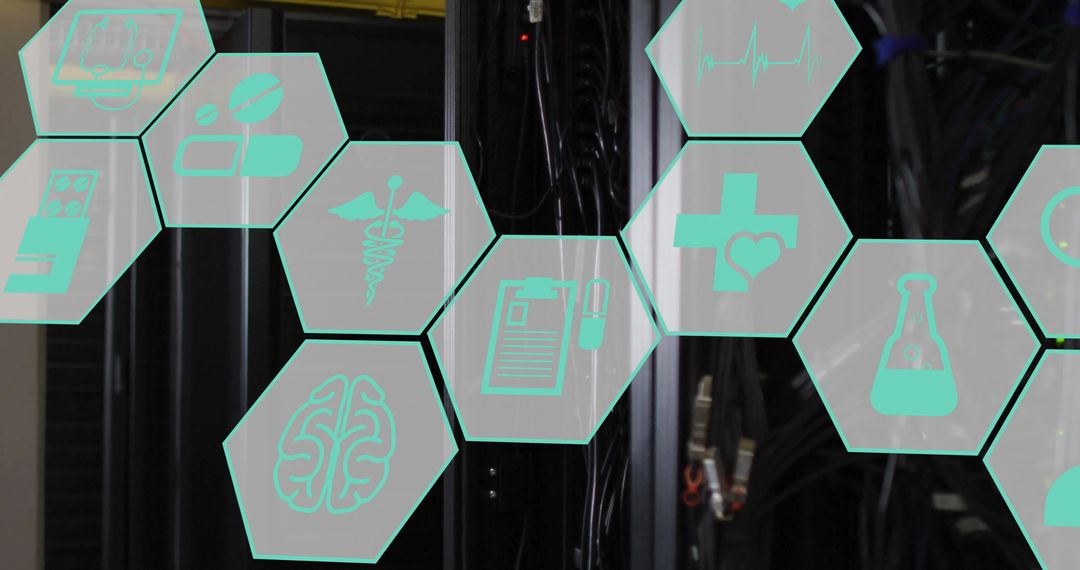 Futuristic Medical Network Connecting Data and Technology