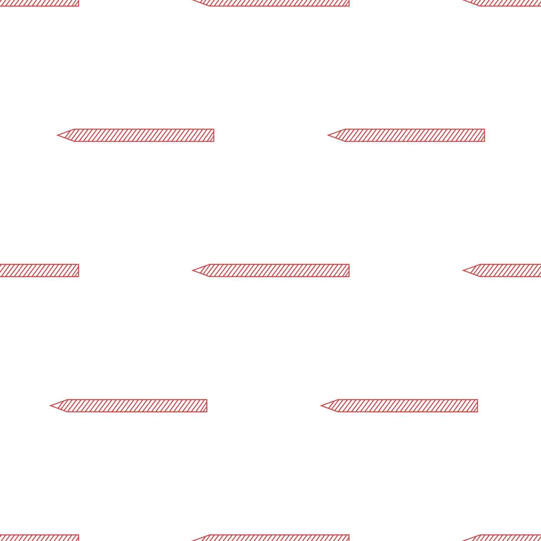 Red Pattern Digital Accent on Transparent Background