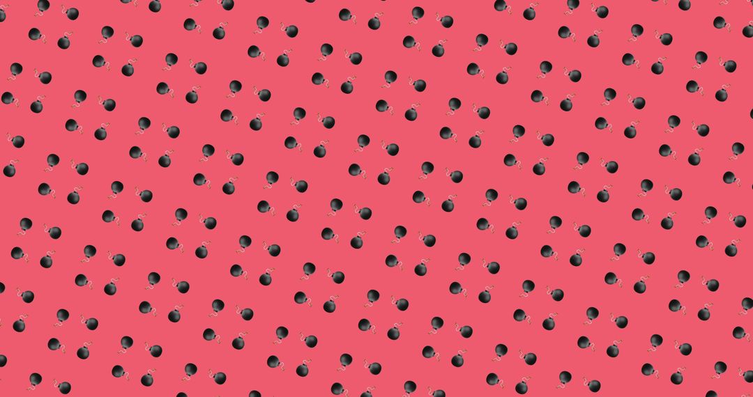 Dynamic Polka Dot Pattern on Vibrant Pink Background