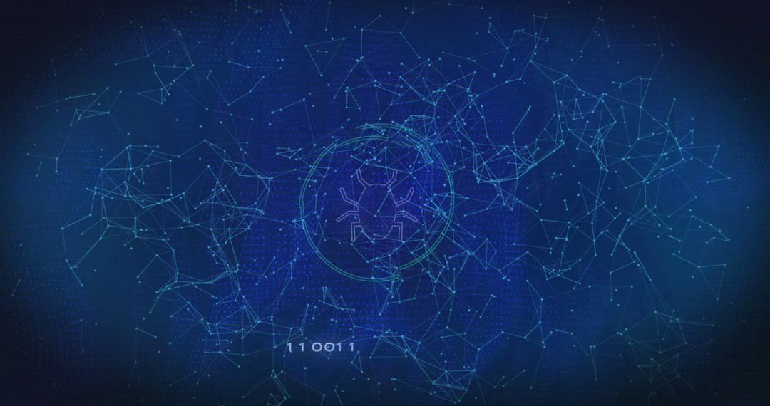 Digital Bug Security Concept with Network Connectivity