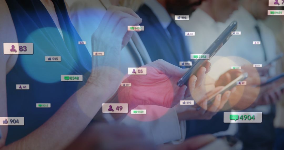 Business Professionals Using Technology and Social Media