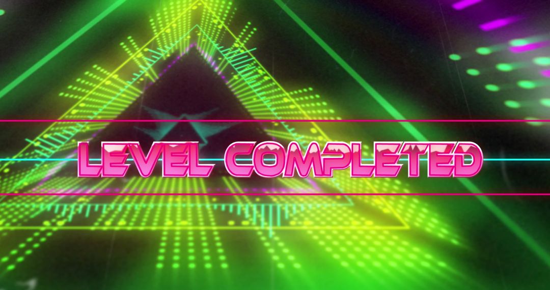 Futuristic Digital Level Completed Graphics