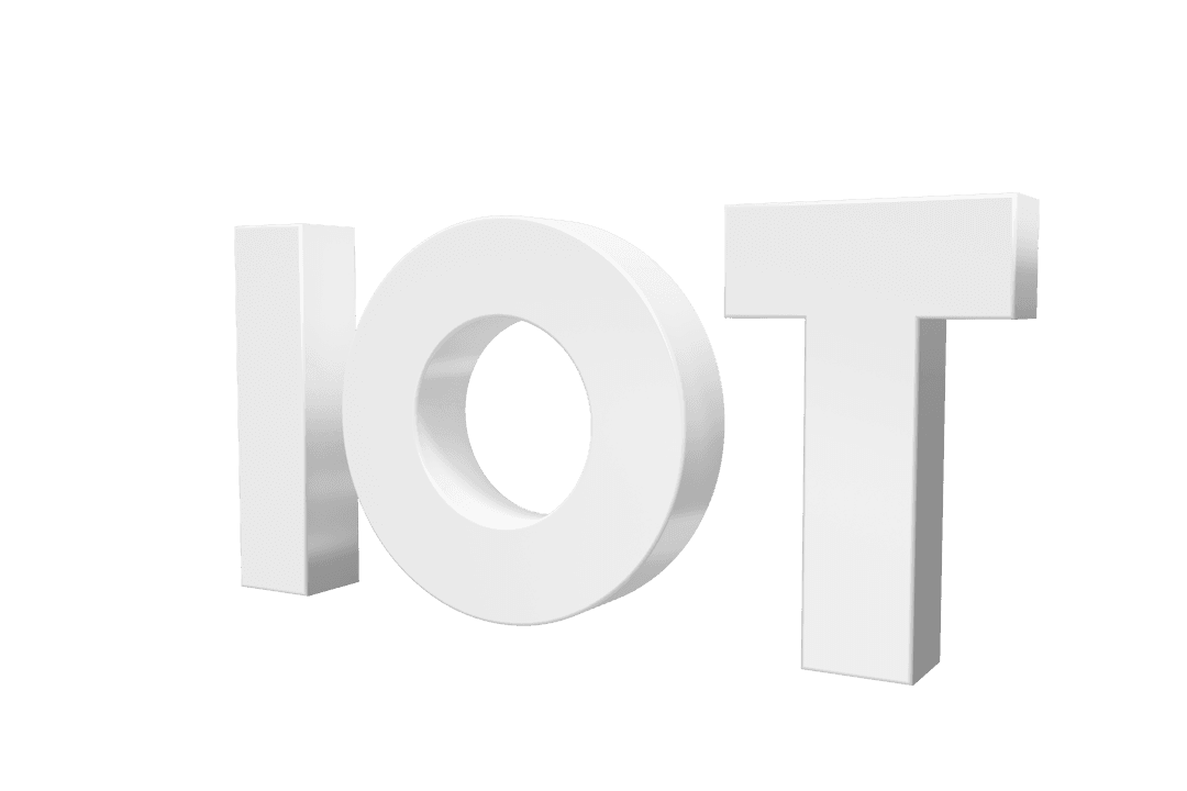 3D IoT Text on Transparent Background for Technology Concepts - Download Free Stock Images Pikwizard.com